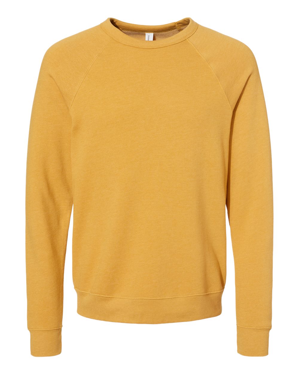 BELLA + CANVAS 3901, Fleece - Premium - Crew, Heather Mustard