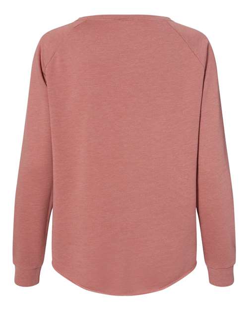 Independent Trading Co. PRM2000, Women's California Wave Wash Crewneck Sweatshirt, Dusty Rose