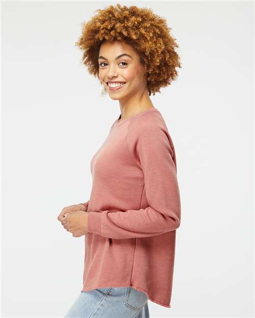 Independent Trading Co. PRM2000, Women's California Wave Wash Crewneck Sweatshirt, Dusty Rose