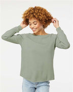 Independent Trading Co. PRM2000, Women's California Wave Wash Crewneck Sweatshirt, Sage