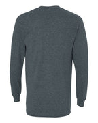 Gildan 5400, Unisex Heavy Cotton Long Sleeve T-shirt, Dark Heather