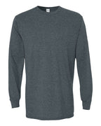 Gildan 5400, Unisex Heavy Cotton Long Sleeve T-shirt, Dark Heather