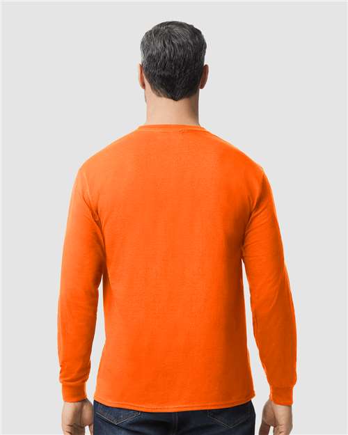 Gildan 5400, Unisex Heavy Cotton Long Sleeve T-shirt, Orange