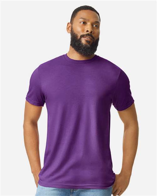 Gildan 64000CVC, Unisex Softstyle Cvc T-shirt, Amethyst