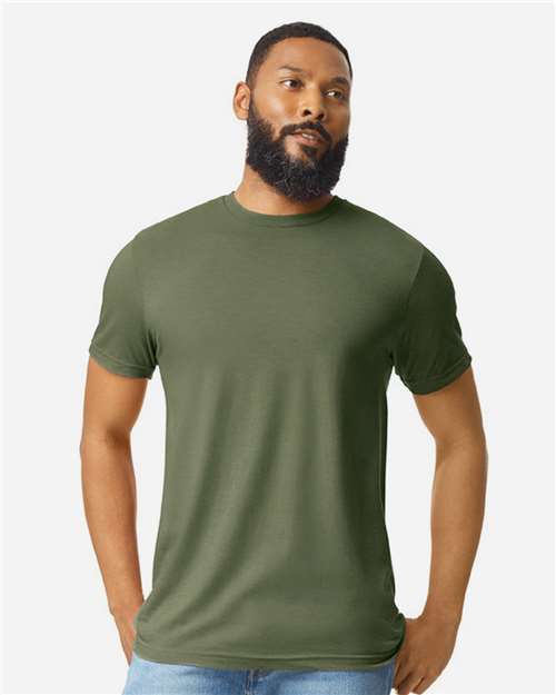 Gildan 64000CVC, Unisex Softstyle Cvc T-shirt, Cactus