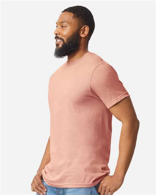 Gildan 64000CVC, Unisex Softstyle Cvc T-shirt, Dusty Rose
