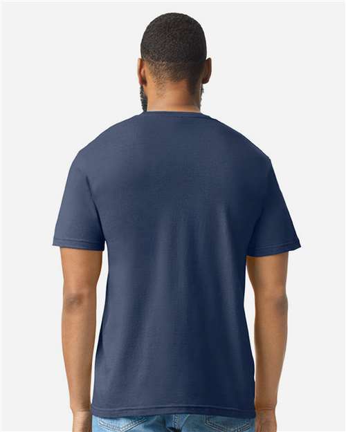 Gildan 8906, 64000cvc Unisex Softstyle Cvc T-shirt, Navy Mist