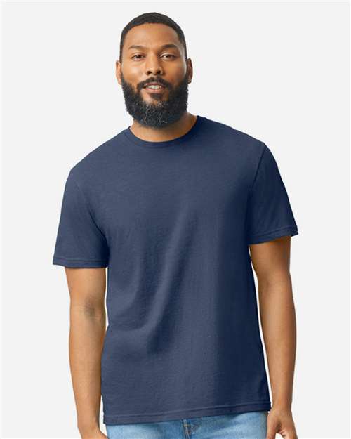 Gildan 8906, 64000cvc Unisex Softstyle Cvc T-shirt, Navy Mist