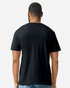 Gildan 64000CVC, Unisex Softstyle Cvc T-shirt, Pitch Black