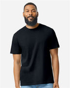 Gildan 64000CVC, Unisex Softstyle Cvc T-shirt, Pitch Black