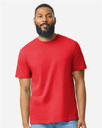 Gildan 8906, 64000cvc Unisex Softstyle Cvc T-shirt, Red Mist