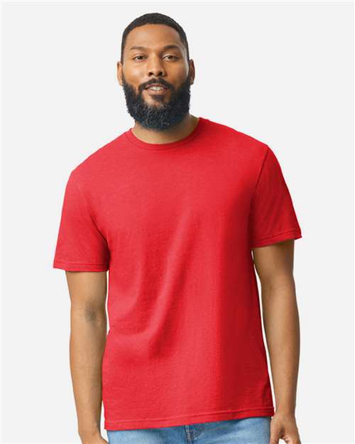 Gildan 8906, 64000cvc Unisex Softstyle Cvc T-shirt, Red Mist