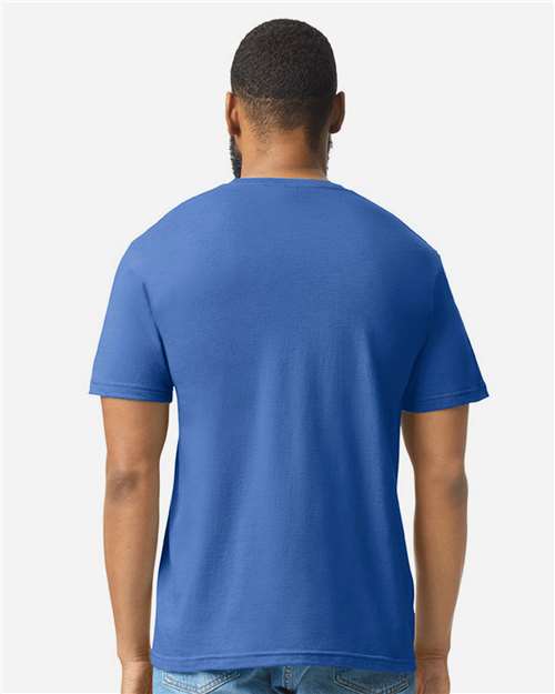 Gildan 8906, 64000cvc Unisex Softstyle Cvc T-shirt, Royal Mist