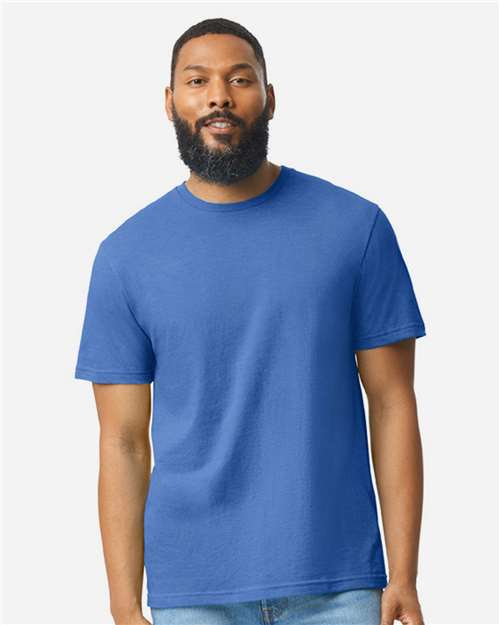 Gildan 8906, 64000cvc Unisex Softstyle Cvc T-shirt, Royal Mist