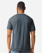 Gildan 64000CVC, Unisex Softstyle Cvc T-shirt, Steel Blue