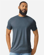 Gildan 8906, 64000cvc Unisex Softstyle Cvc T-shirt, Steel Blue