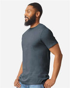 Gildan 8906, 64000cvc Unisex Softstyle Cvc T-shirt, Steel Blue