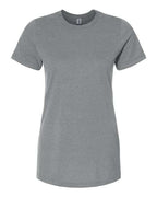 Gildan 8907, 64001lcvc Women's Softstyle Cvc T-shirt, Gunmetal