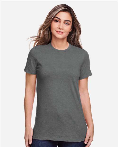 Gildan 8907, 64001lcvc Women's Softstyle Cvc T-shirt, Gunmetal
