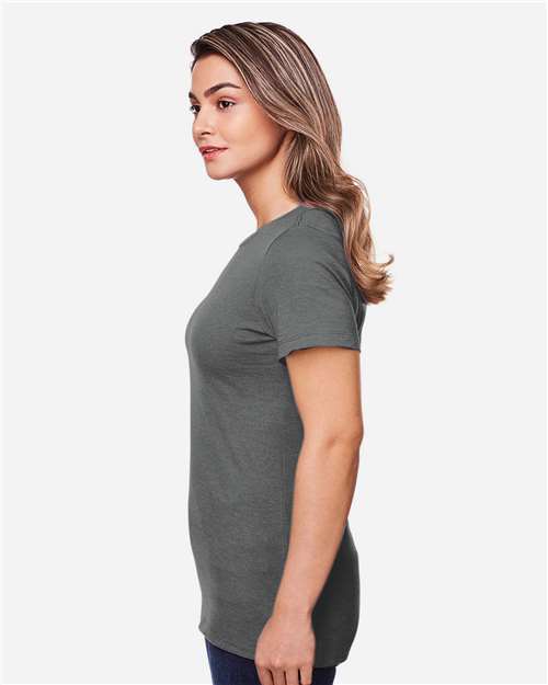 Gildan 64001LCVC, Women's Softstyle Cvc T-shirt, Gunmetal