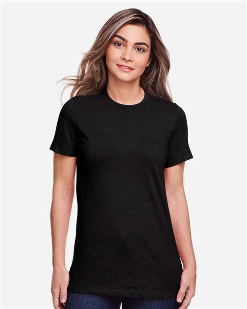 Gildan 8907, 64001lcvc Women's Softstyle Cvc T-shirt, Pitch Black