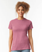 Gildan 64001LCVC, Women's Softstyle Cvc T-shirt, Gunmetal