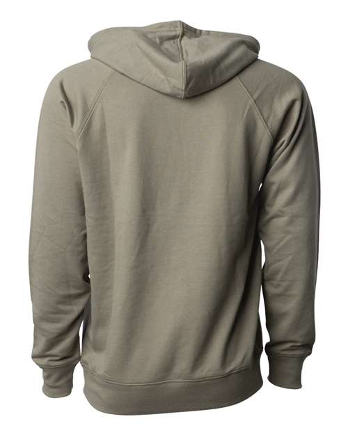 Independent Trading Co. SS1000, Unisex Icon Lightweight Loopback Terry Hooded Sweatshirt, Olive