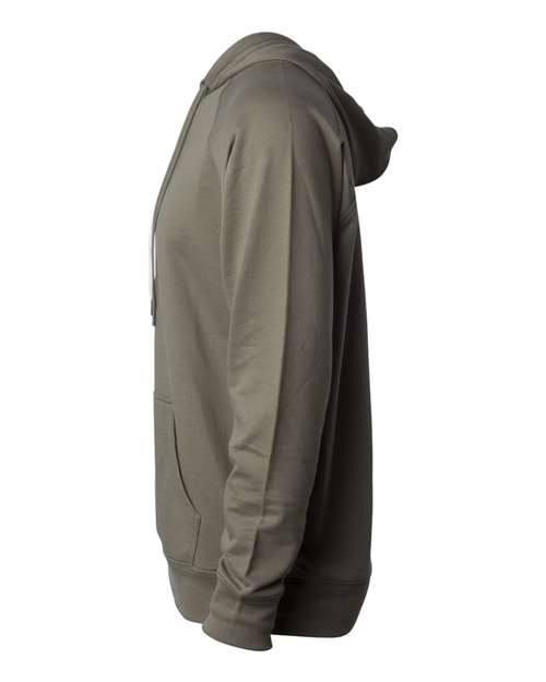 Independent Trading Co. SS1000, Unisex Icon Lightweight Loopback Terry Hooded Sweatshirt, Olive