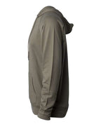 Independent Trading Co. SS1000, Unisex Icon Lightweight Loopback Terry Hooded Sweatshirt, Olive