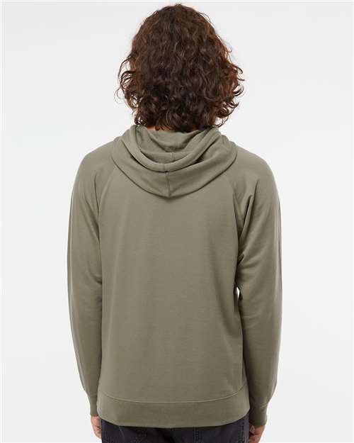 Independent Trading Co. SS1000, Unisex Icon Lightweight Loopback Terry Hooded Sweatshirt, Olive