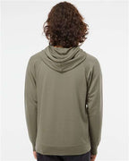 Independent Trading Co. SS1000, Unisex Icon Lightweight Loopback Terry Hooded Sweatshirt, Olive