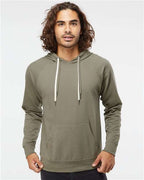 Independent Trading Co. SS1000, Unisex Icon Lightweight Loopback Terry Hooded Sweatshirt, Olive