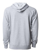 Independent Trading Co. SS1000, Unisex Icon Lightweight Loopback Terry Hooded Sweatshirt, Athletic Heather