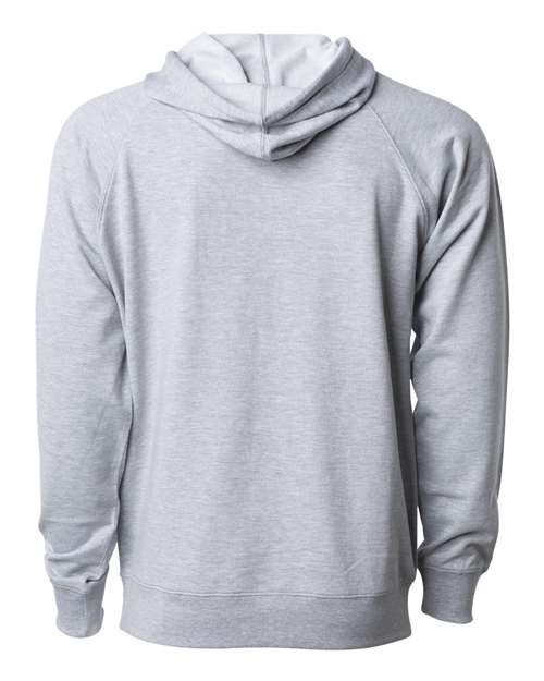 Independent Trading Co. SS1000, Unisex Icon Lightweight Loopback Terry Hooded Sweatshirt, Athletic Heather