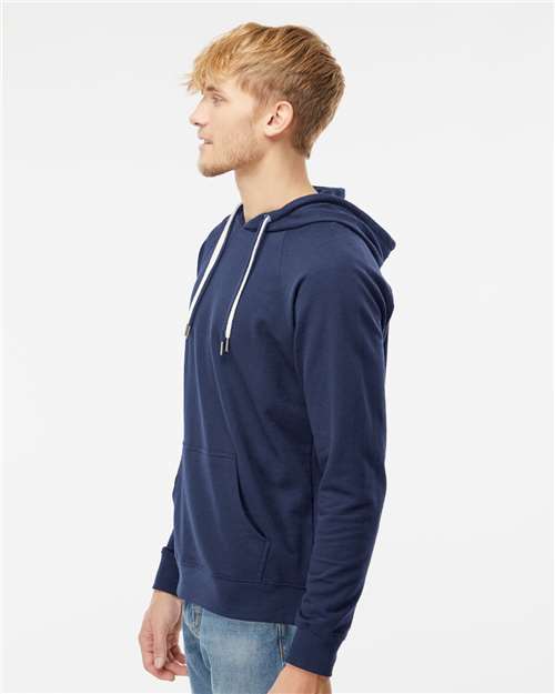 Independent Trading Co. SS1000, Unisex Icon Lightweight Loopback Terry Hooded Sweatshirt, Indigo