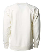 Independent Trading Co. SS1000C, Unisex Icon Lightweight Loopback Terry Crewneck Sweatshirt, Bone