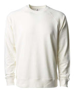 Independent Trading Co. SS1000C, Unisex Icon Lightweight Loopback Terry Crewneck Sweatshirt, Bone