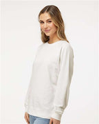 Independent Trading Co. SS1000C, Unisex Icon Lightweight Loopback Terry Crewneck Sweatshirt, Bone
