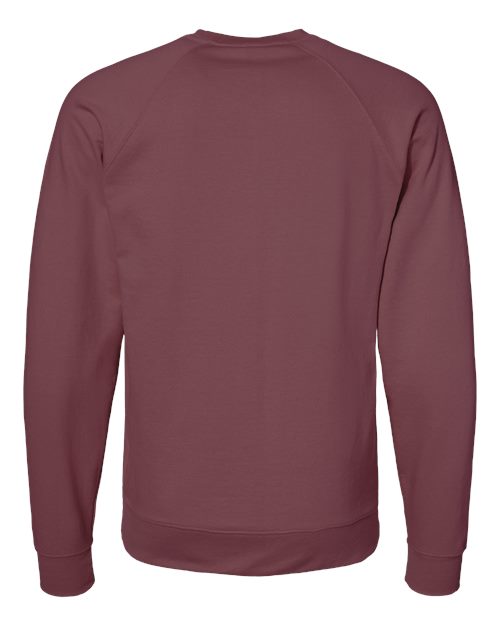 Independent Trading Co. SS1000C, Unisex Icon Lightweight Loopback Terry Crewneck Sweatshirt, Port