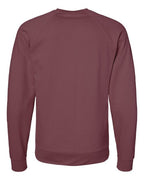 Independent Trading Co. SS1000C, Unisex Icon Lightweight Loopback Terry Crewneck Sweatshirt, Port