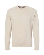 Independent Trading Co. SS1000C, Unisex Icon Lightweight Loopback Terry Crewneck Sweatshirt, Sand