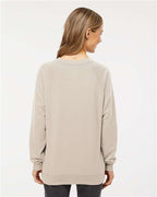 Independent Trading Co. SS1000C, Unisex Icon Lightweight Loopback Terry Crewneck Sweatshirt, Sand
