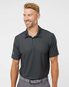 Adidas A498, Men's Ultimate365 Diamond Dot Print Polo, Black/ White/ Grey Three
