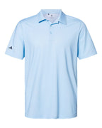 Adidas A498, Men's Ultimate365 Diamond Dot Print Polo, Glow Blue/ White/ Navy