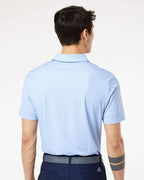 Adidas A498, Men's Ultimate365 Diamond Dot Print Polo, Glow Blue/ White/ Navy
