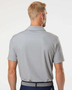 Adidas A498, Men's Ultimate365 Diamond Dot Print Polo, Grey Three/ Team Royal/ Navy