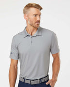 Adidas A498, Men's Ultimate365 Diamond Dot Print Polo, Grey Three/ Team Royal/ Navy