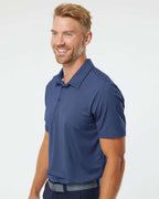 Adidas A498, Men's Ultimate365 Diamond Dot Print Polo, Navy Blue/ White/ Grey Three