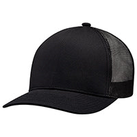 AJM International 8N150M, 5 Panel Constructed Solo Panel Pro-round (mesh Back), Black
