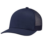 AJM International 8N150M, 5 Panel Constructed Solo Panel Pro-round (mesh Back), Navy